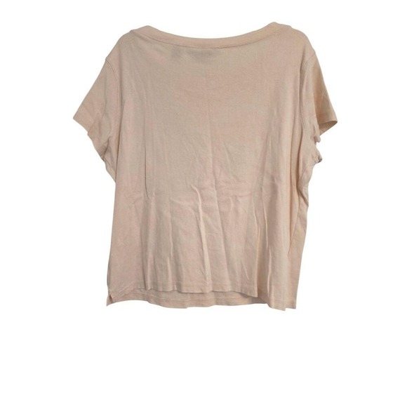 Eddie Bauer Light Peach Pink Short Sleeve Crew Neck Soft Cotton TShirt Womens XL - Picture 9 of 11